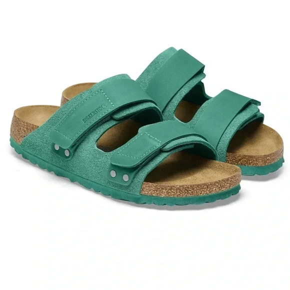 NWT Birkenstock Uji Nubuck-Suede Sandals Size 38 - Picture 1 of 12